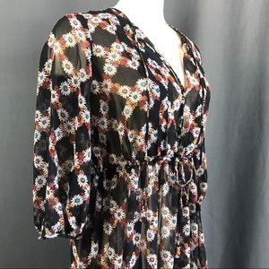 Sandro Sheer Peasant Dress